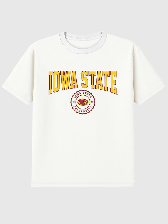 Iowa State University Collegiate Seal Dark Graphic T-Shirt