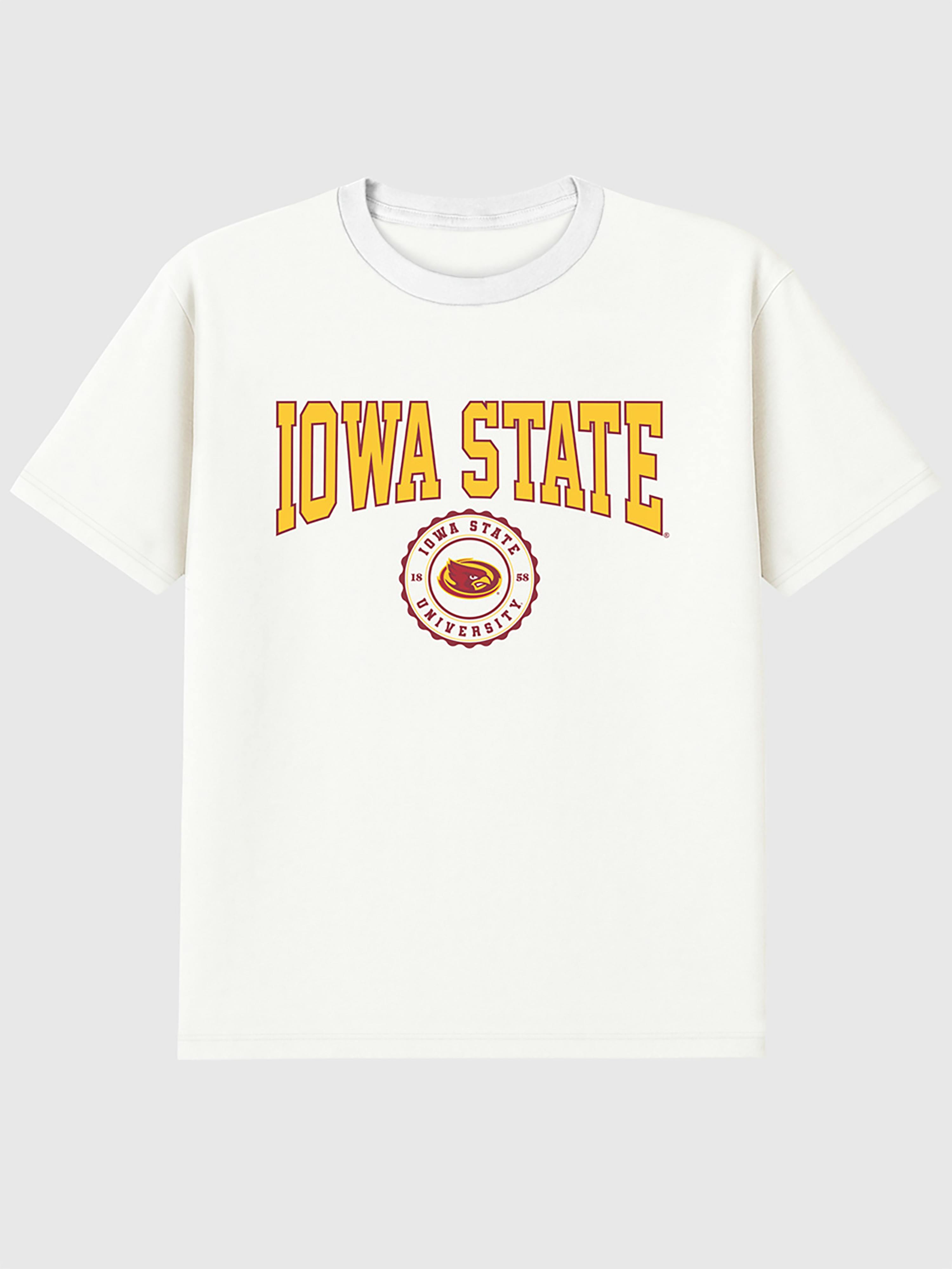 Image number 1 showing, Iowa State University Collegiate Seal Dark Graphic T-Shirt
