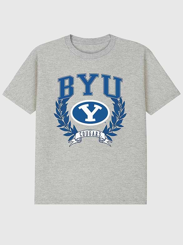 Brigham Young University Laurels Dark Graphic T-Shirt