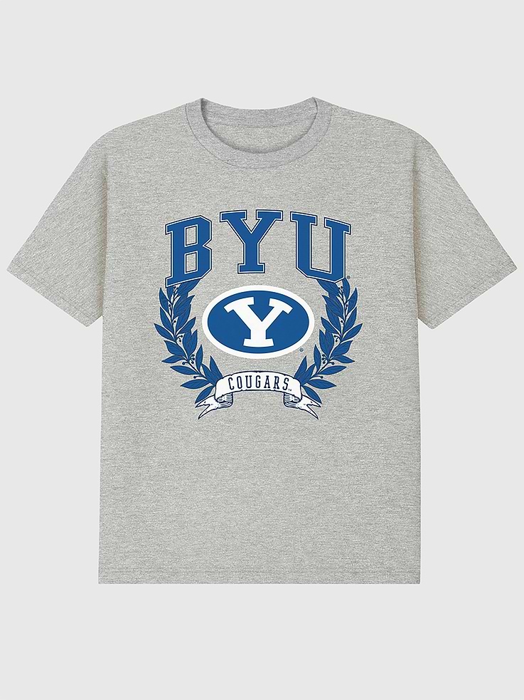 Image number 1 showing, Brigham Young University Laurels Dark Graphic T-Shirt