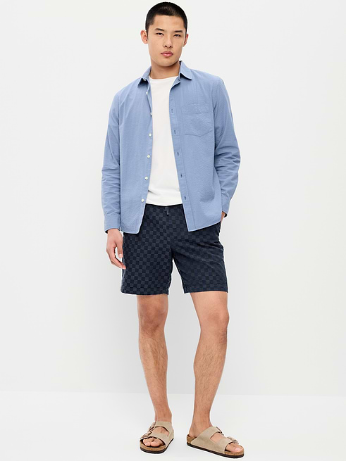 Textured Textured-Knit Jogger Shorts -- 7-inch inseam on clearance at Old Navy — 59% off