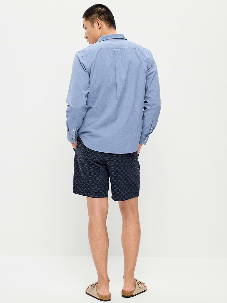 Image number 3 showing, Textured-Knit Jogger Shorts -- 7-inch inseam