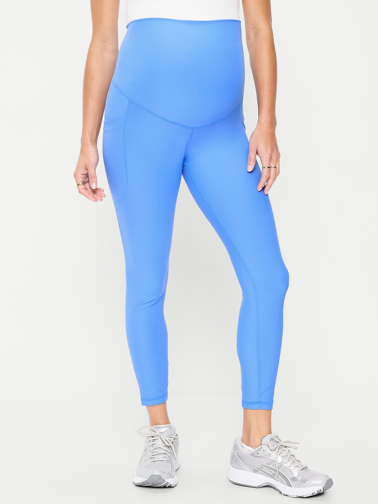 Maternity Full-Panel PowerSoft 7/8 Leggings | Old Navy