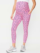 L'image numéro 1 présente Legging PowerSoft longueur 7/8 à panneau couvrant de Maternité