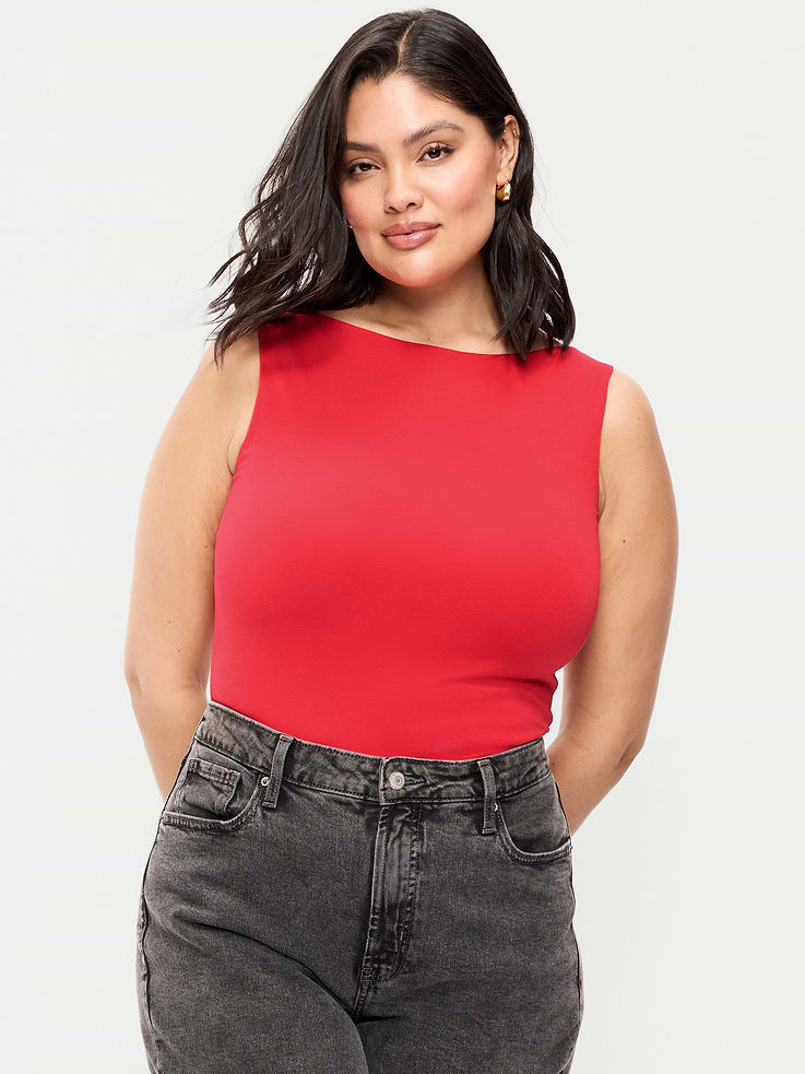 Image number 7 showing, Hug Double-Layer Boat-Neck Top