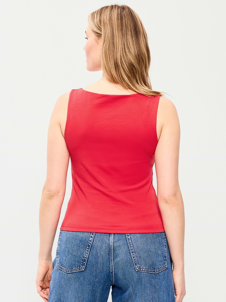 Image number 6 showing, Hug Double-Layer Boat-Neck Top