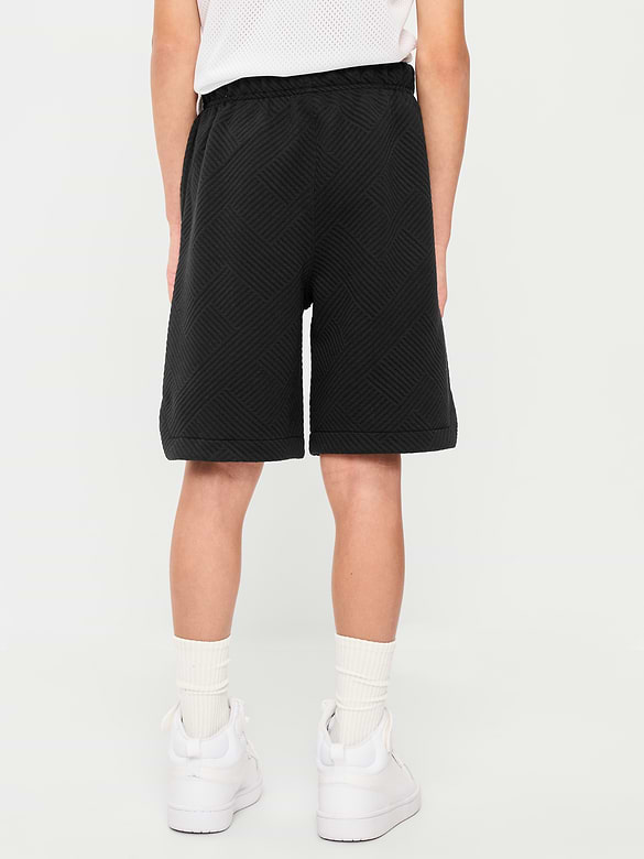 Short de basketball texturé en Molleton dynamique pour garçon