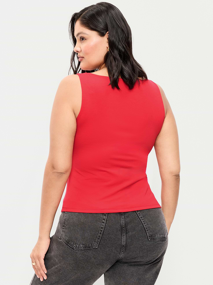 Image number 8 showing, Hug Double-Layer Boat-Neck Top