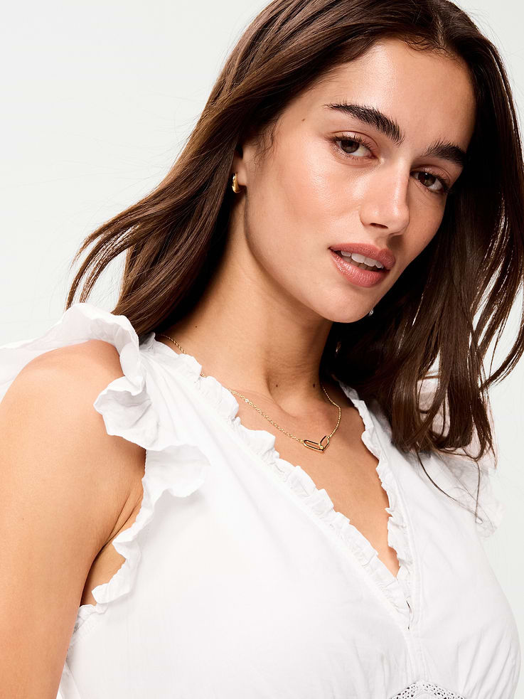 Image number 3 showing, V-Neck Flutter-Sleeve Midi Dress