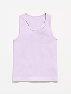 Image number 3 showing, Fitted Seamless Ribbed Racerback Performance Top for Girls