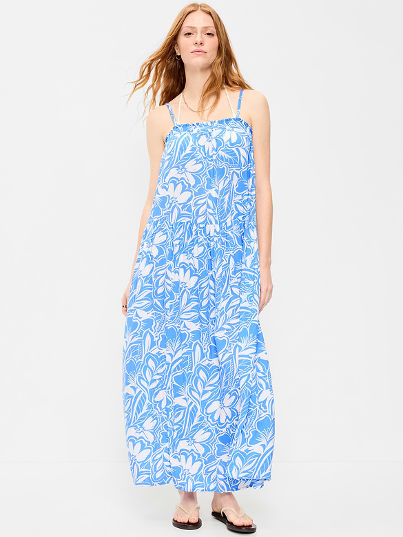 Airy Smocked Maxi Dress