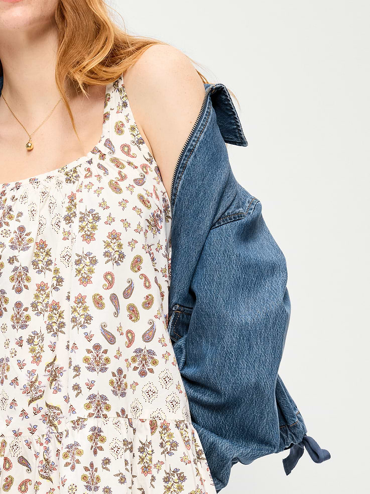 Image number 3 showing, Sleeveless Drop-Waist Swing Mini Dress