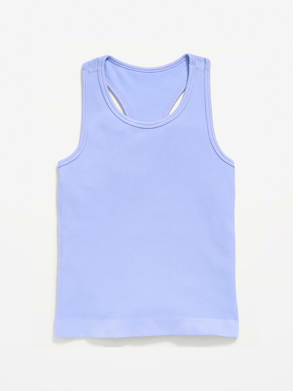 Image 3 of 4, Fitted Seamless Ribbed Racerback Performance Top for Girls