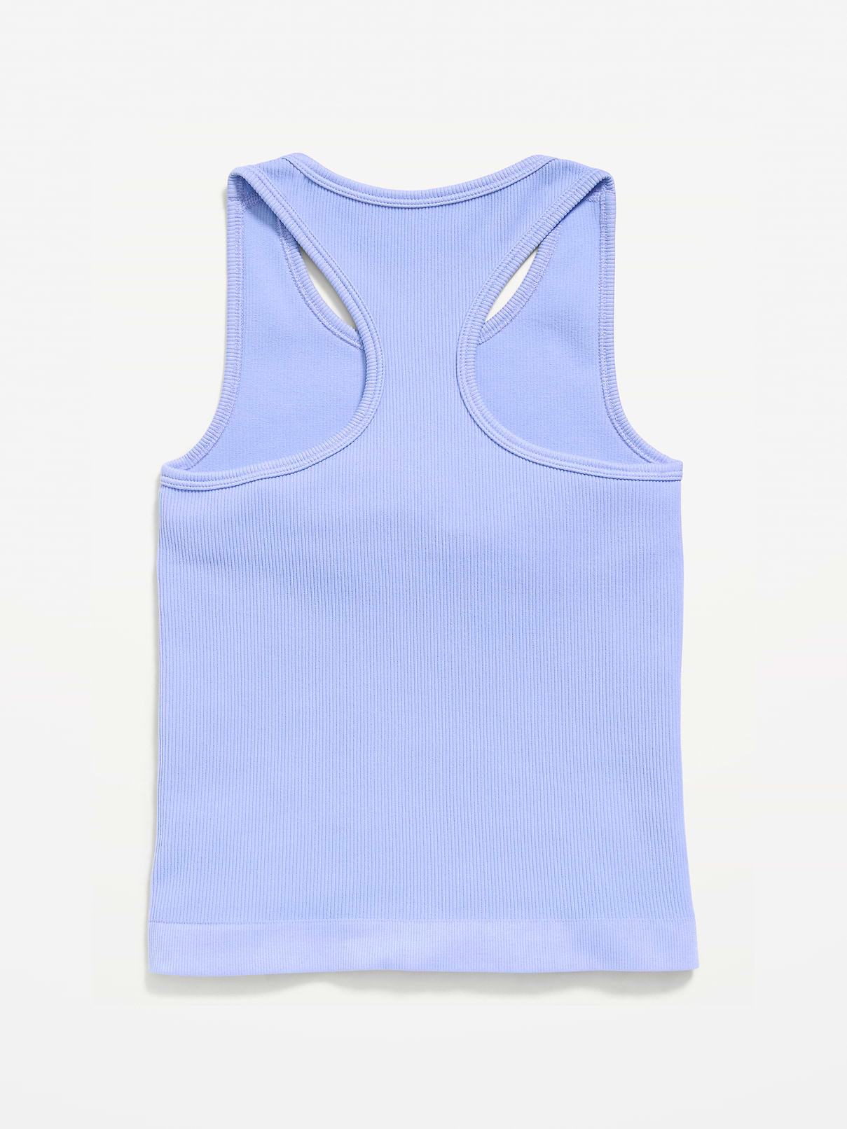 Image 4 of 4, Fitted Seamless Ribbed Racerback Performance Top for Girls