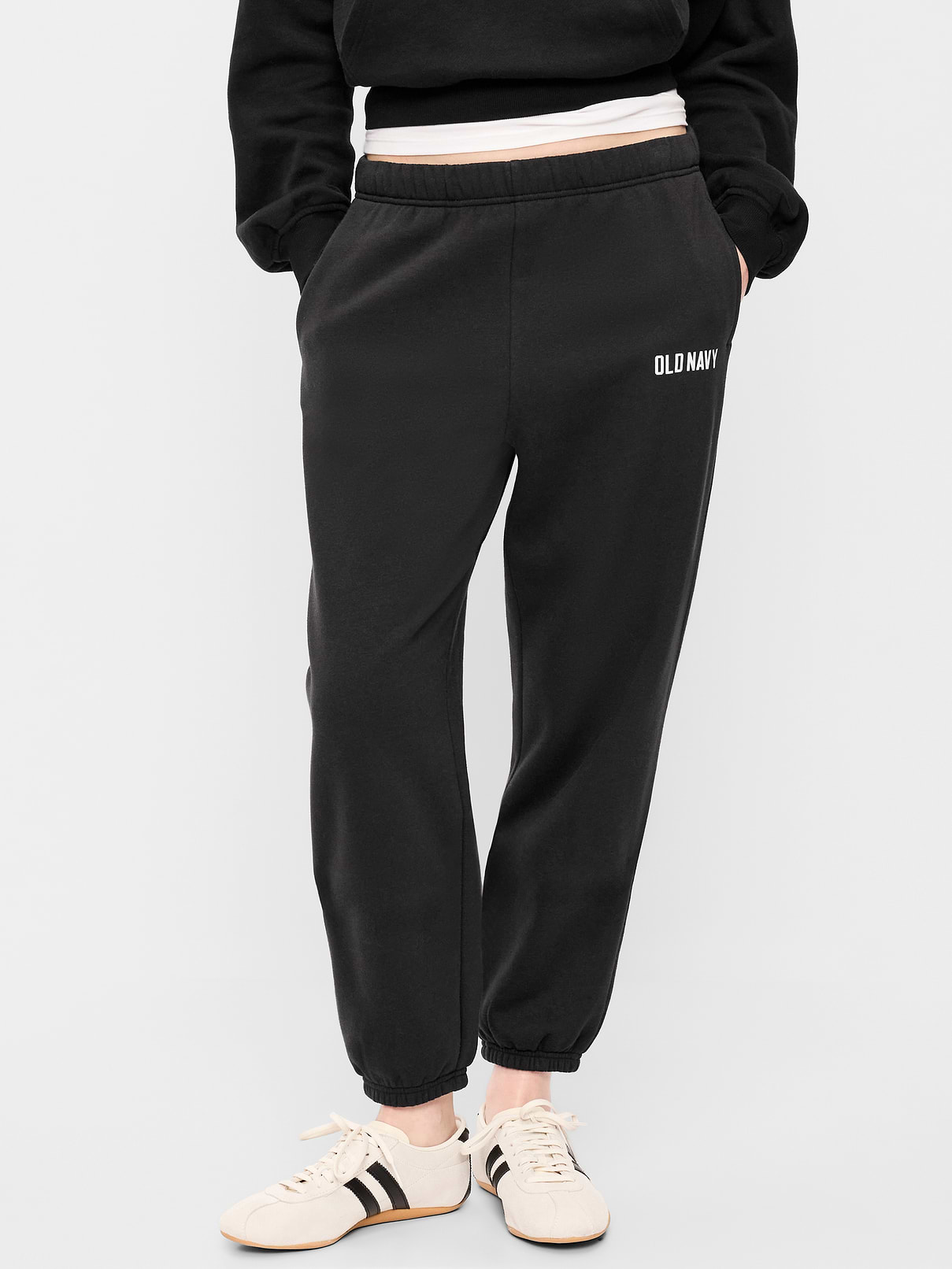 Image number 2 showing, High-Waisted Cinched-Ankle Sweatpants