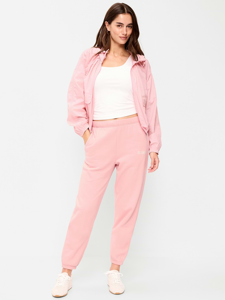 Image number 1 showing, High-Waisted Cinched-Ankle Sweatpants