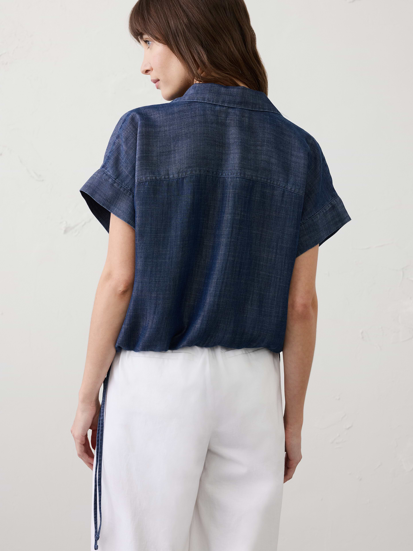Image number 5 showing, Drawstring-Hem Shirt