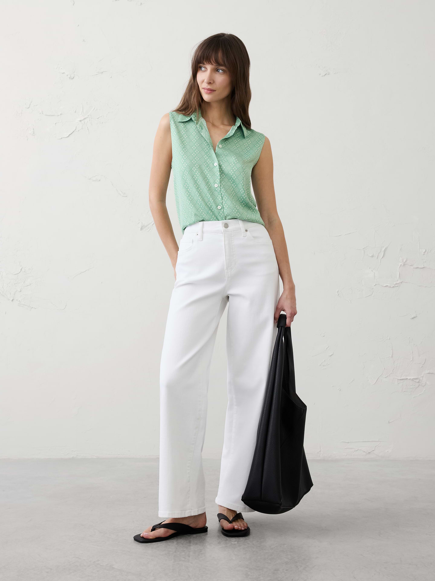Image number 3 showing, Silky Collared Top