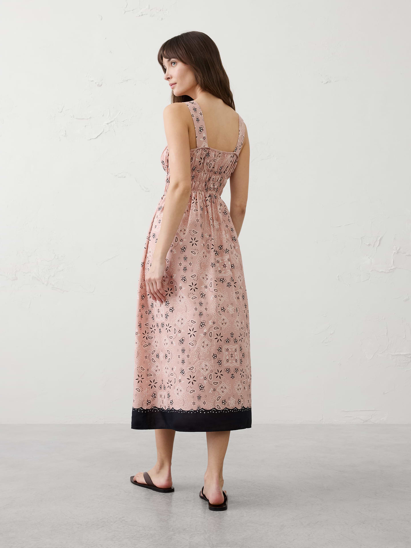 Image number 2 showing, Voile Shirred-Bust Midi Dress