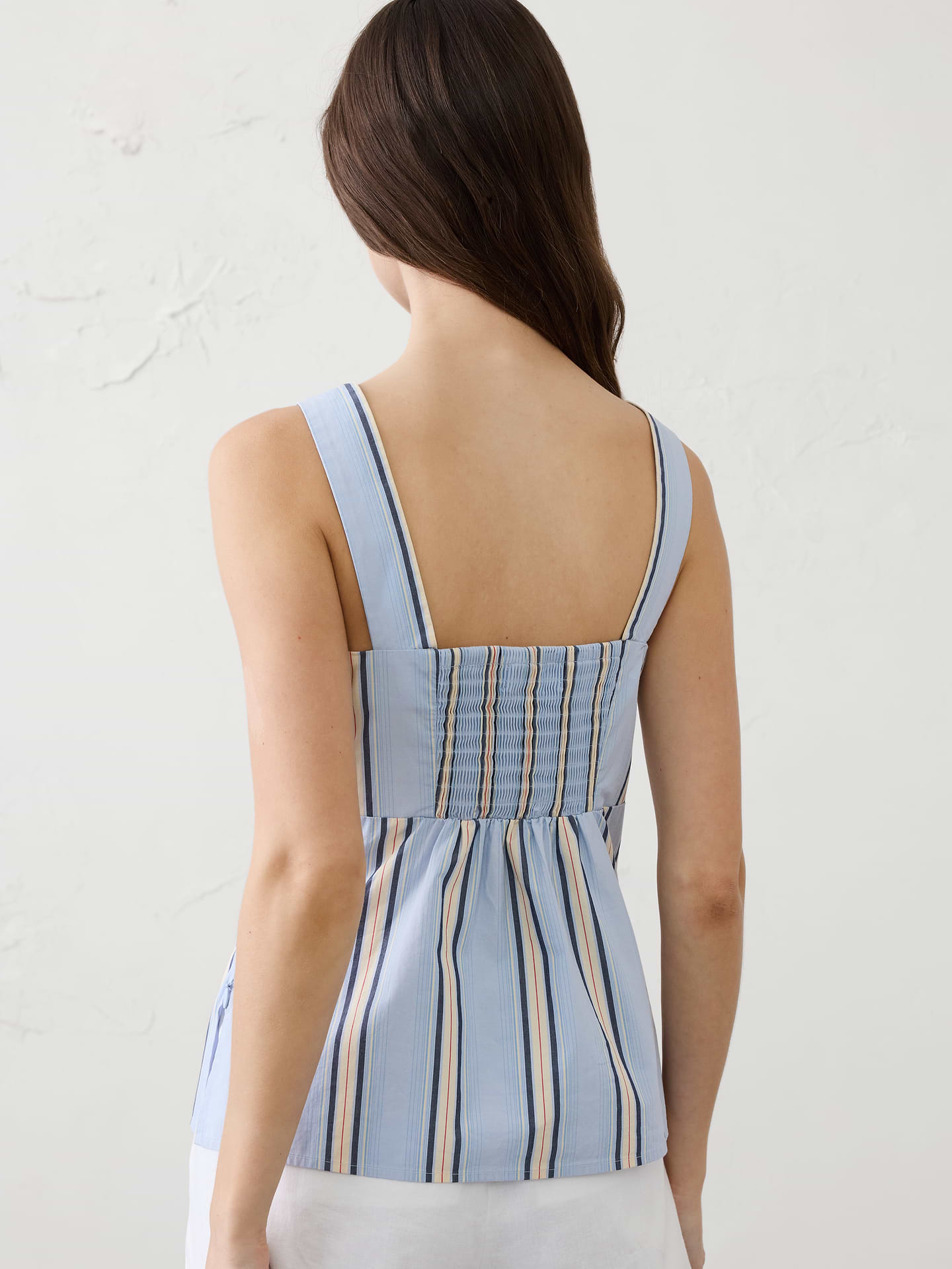 Image number 2 showing, Poplin Cinched Neck-Tie Top