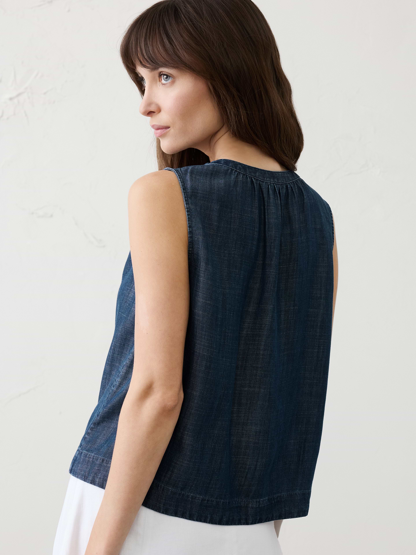 Image number 2 showing, Gauze Shirred Shirt