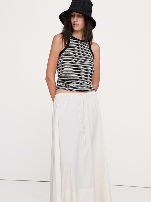 Camisole à découpe en lin
