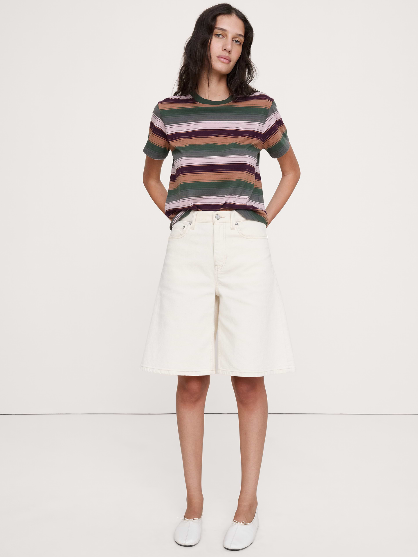 Image number 1 showing, Vintage Cotton Crew-Neck T-Shirt