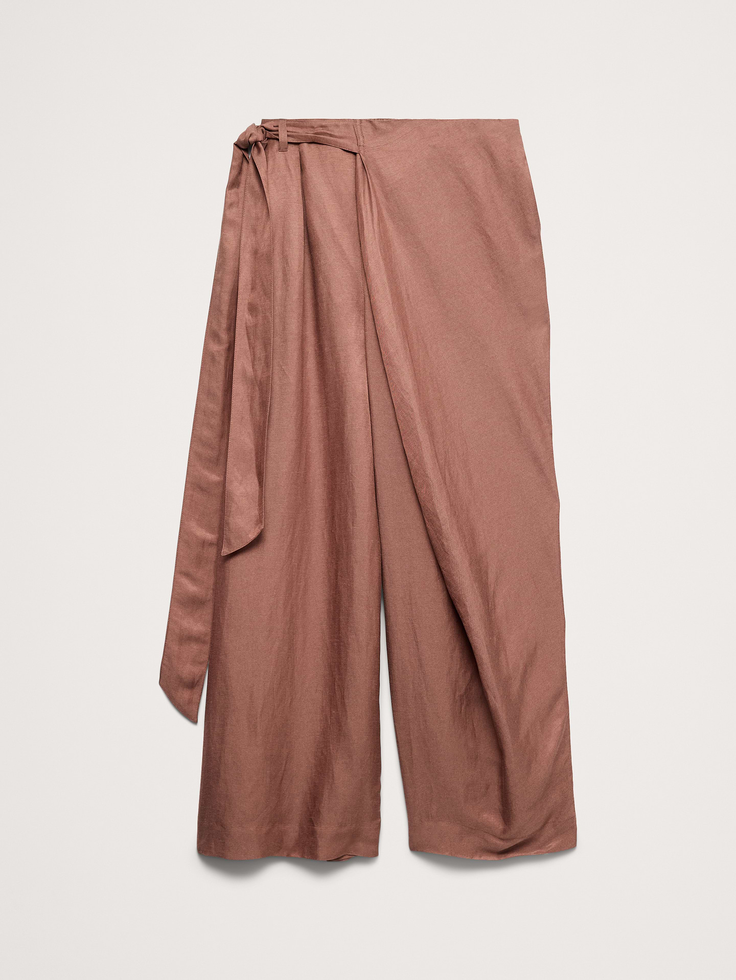 L'image numéro 4 présente Pantalon-jupe en lin et viscose