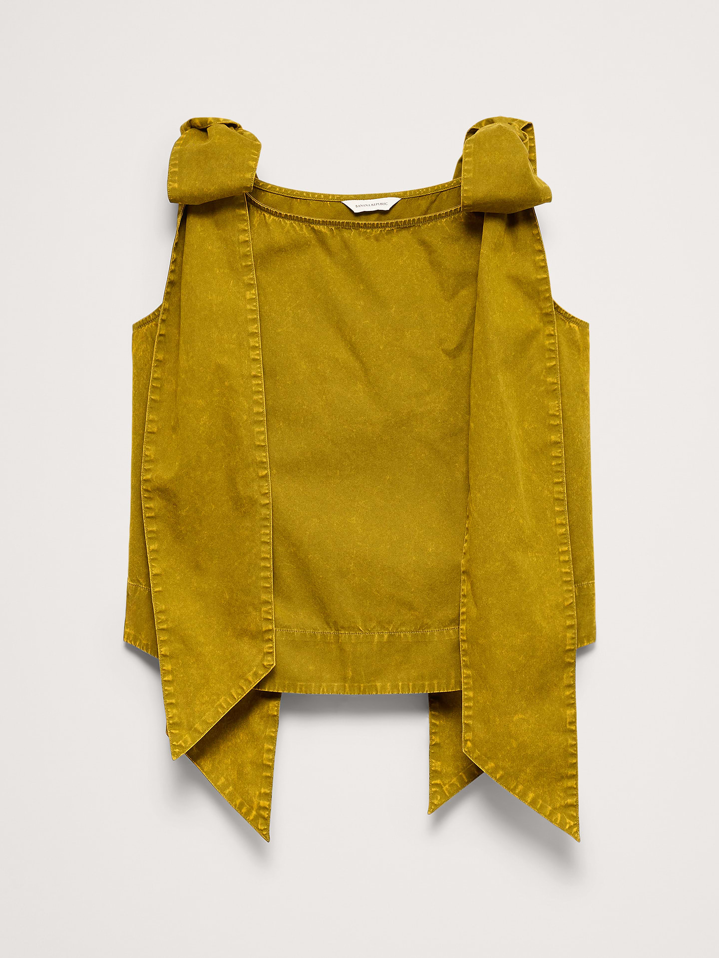 Image number 7 showing, Cotton Bow-Shoulder Top