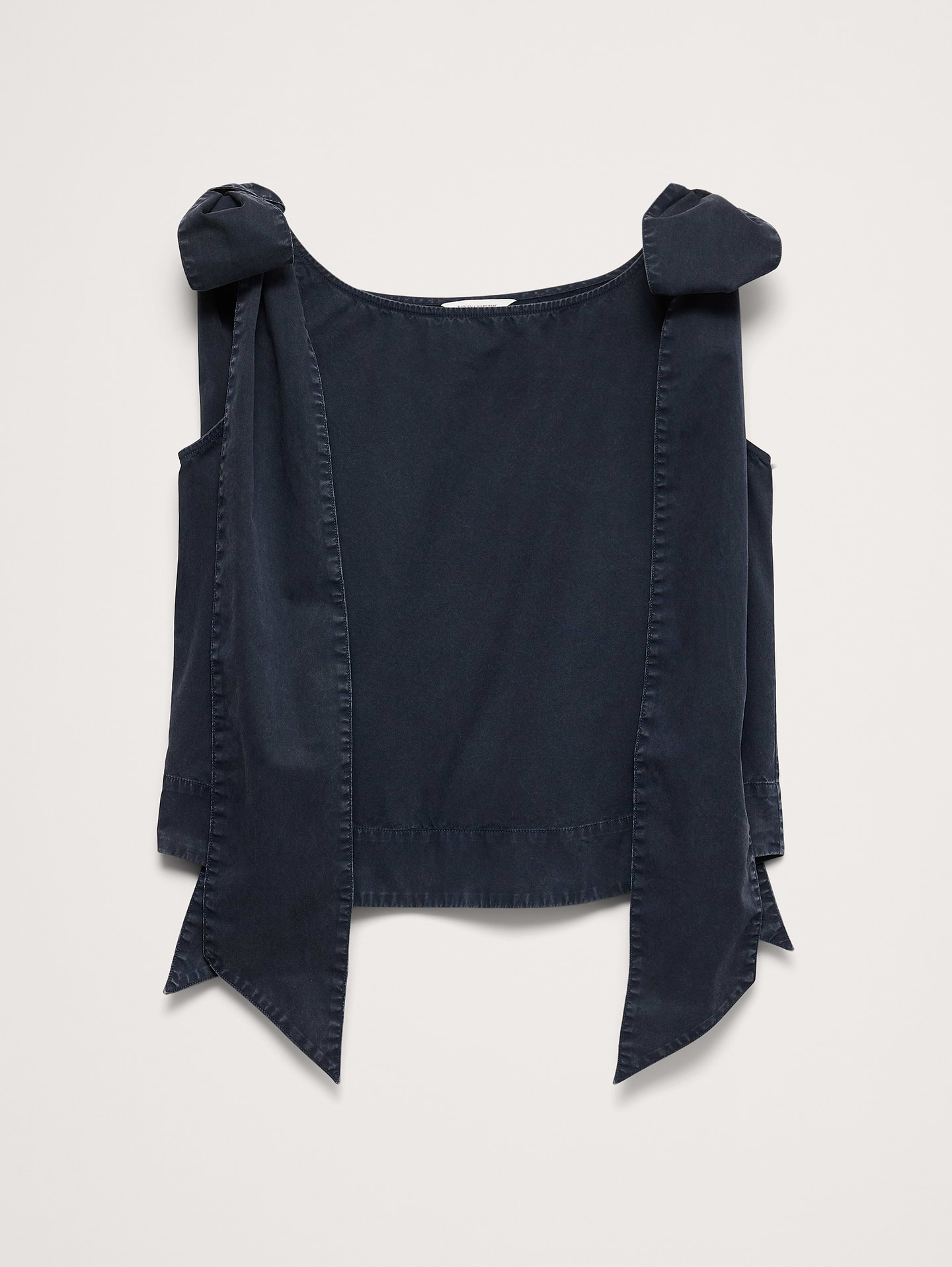Image number 4 showing, Cotton Bow-Shoulder Top