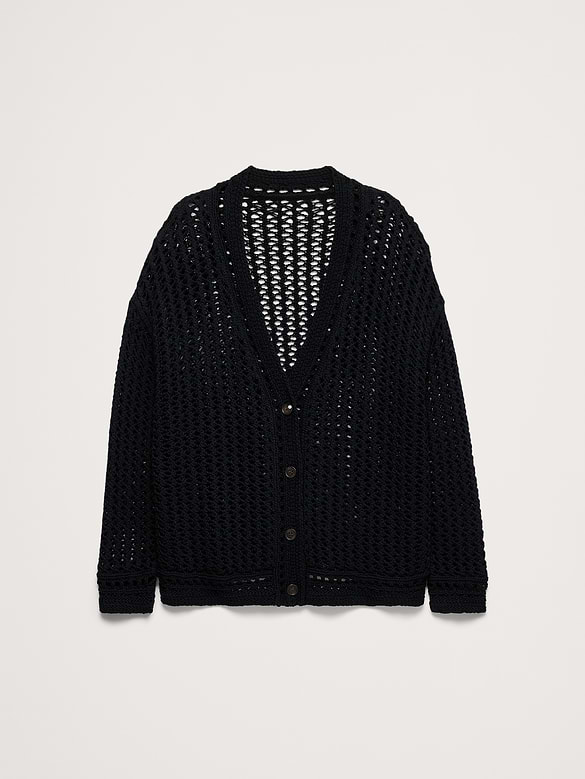 Cotton Crochet Cardigan