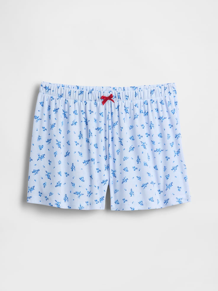Image number 2 showing, Kids Recycled Rib PJ Shorts