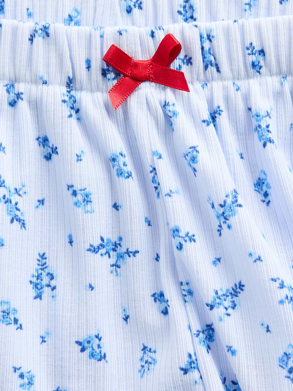 Kids Recycled Rib PJ Shorts