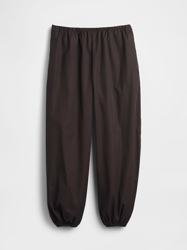Image number 5 showing, Organic Cotton Poplin Easy Baggy Joggers