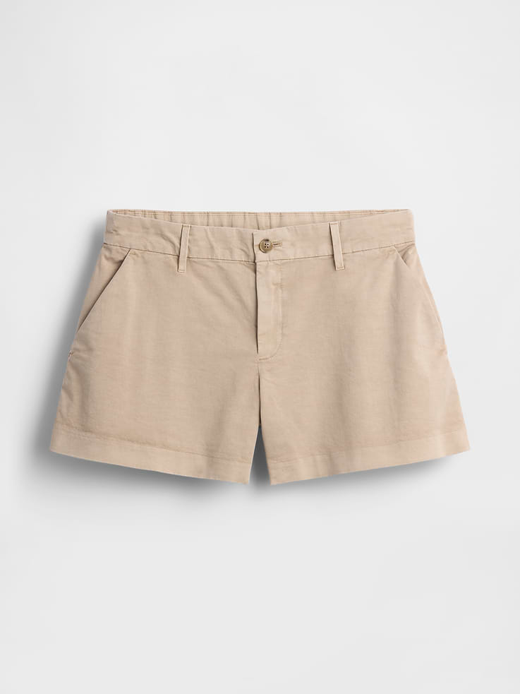 Image number 5 showing, Mid Rise Khaki Shorts