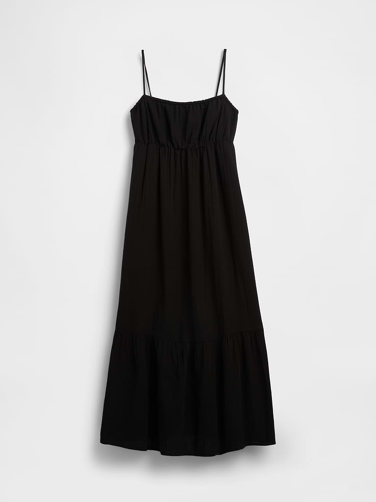 Image number 5 showing, Cotton Gauze Tiered Empire Waist Dress