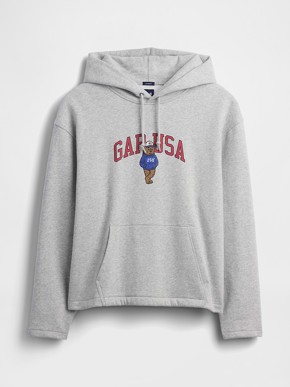 VintageSoft Oversized Americana Logo Hoodie