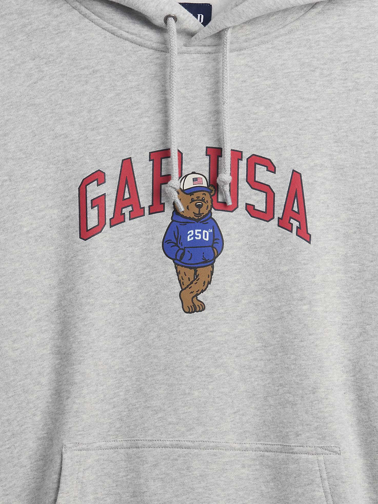 Image number 4 showing, VintageSoft Oversized Americana Logo Hoodie