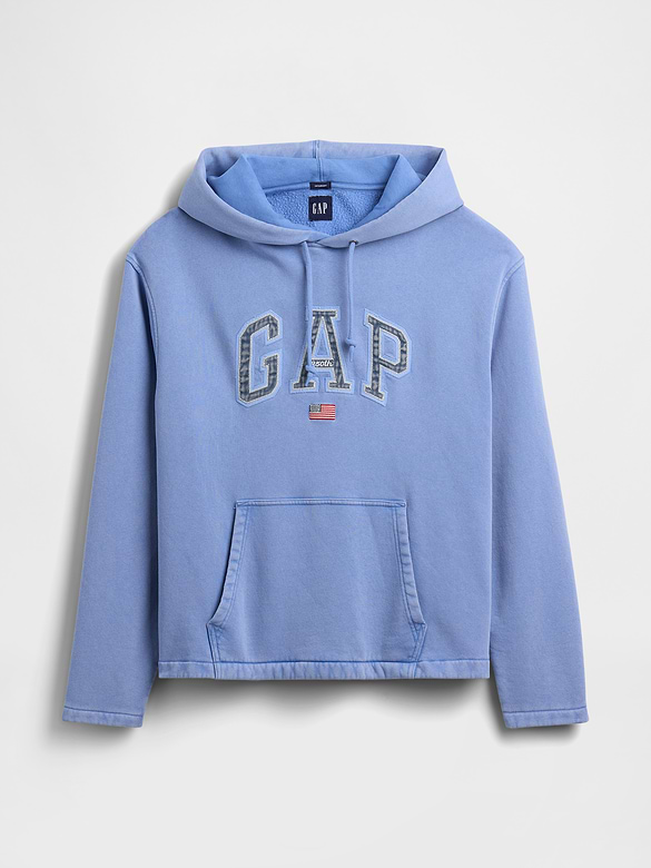 VintageSoft Oversized Americana Logo Hoodie
