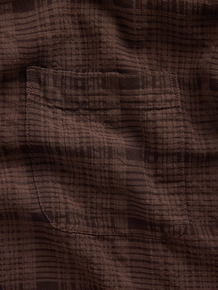 Image number 4 showing, Relaxed Straight-Hem Seersucker Shirt