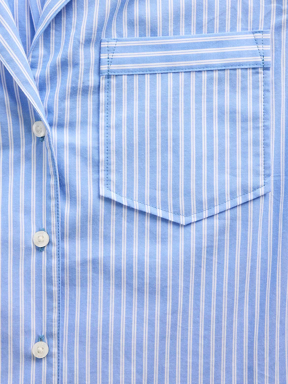 Poplin Crop PJ Shirt