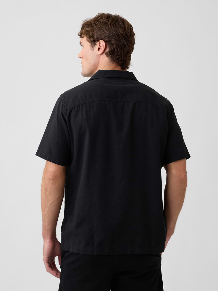 Image number 2 showing, Linen-Blend Vacay Shirt in Standard Fit