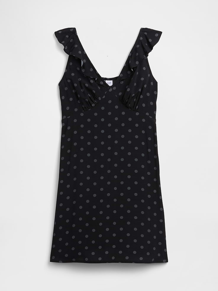 Image number 6 showing, Ruffle V-Neck Mini Dress