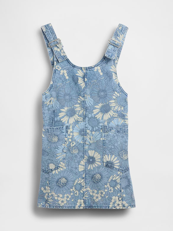 Kids Floral Denim Skirtall