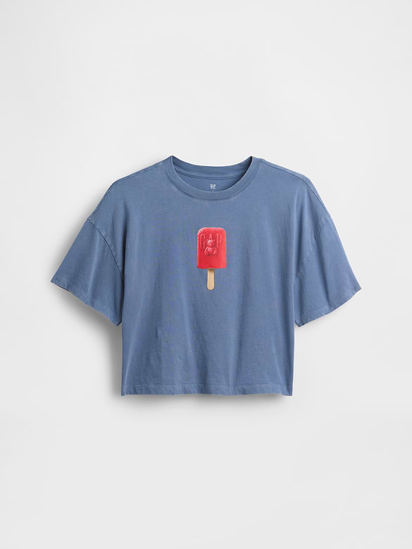 Kids Oversized Boxy Graphic T-Shirt