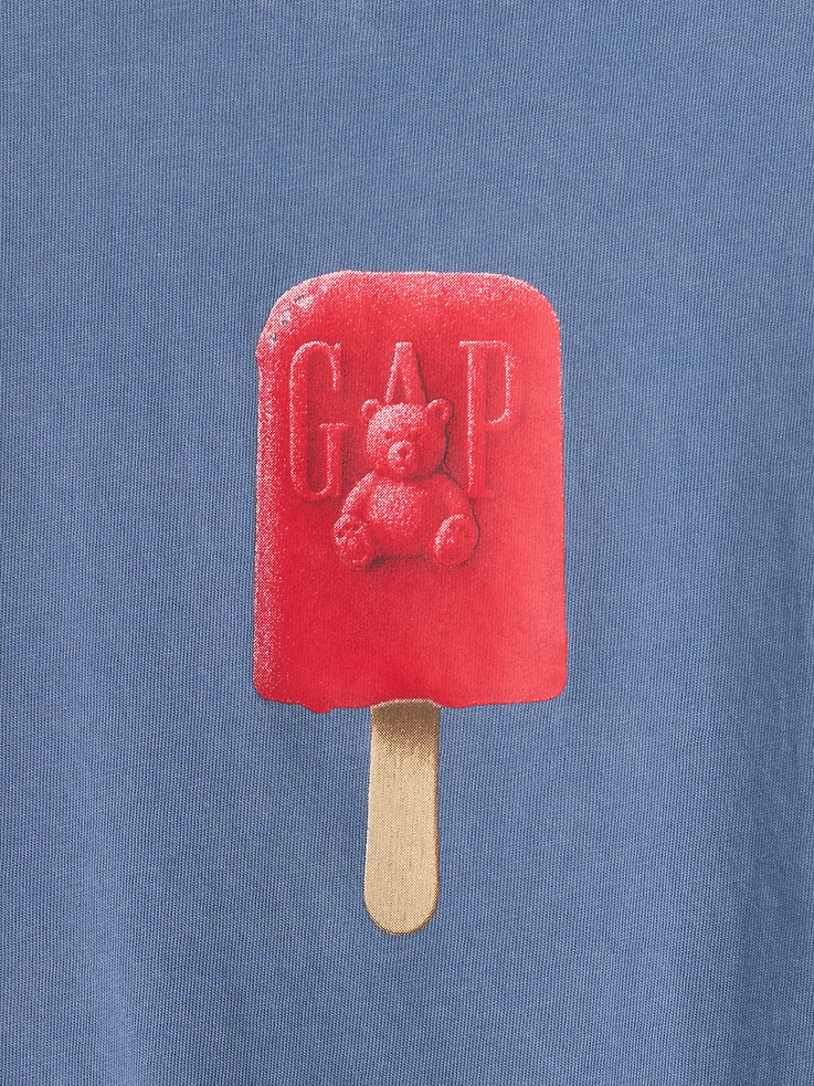 Image number 4 showing, Kids Oversized Boxy Graphic T-Shirt