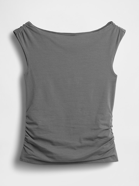CloseKnit Jersey Ruched Crop Top