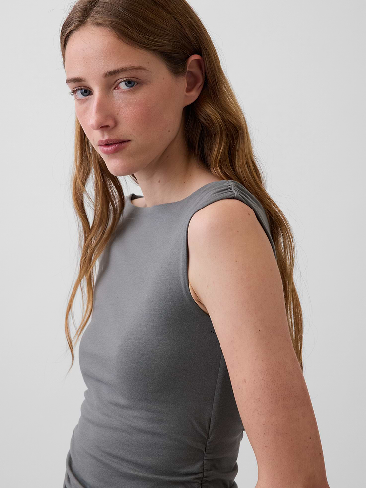 Image number 4 showing, CloseKnit Jersey Ruched Crop Top
