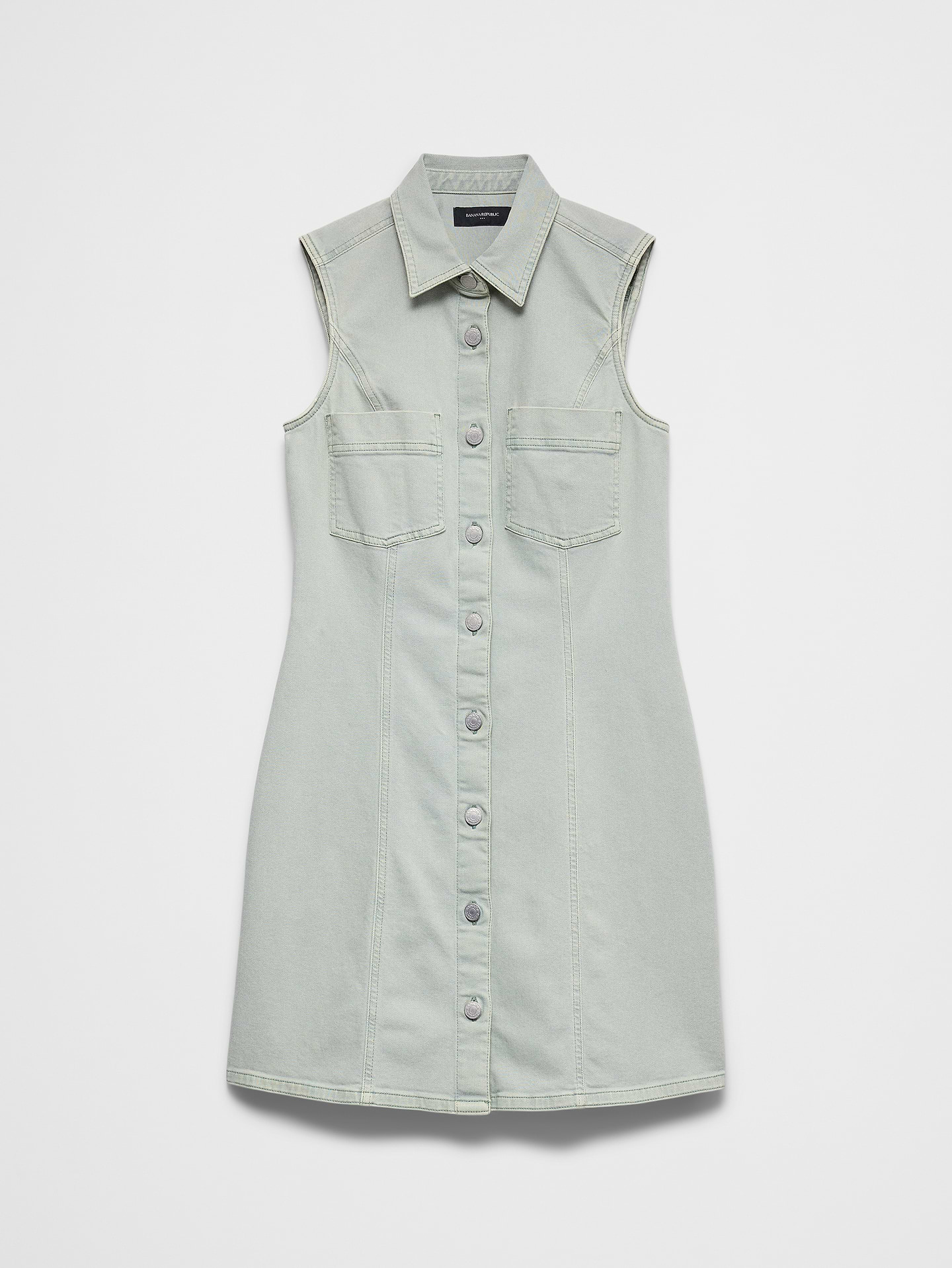 Image number 4 showing, Denim Mini Shirtdress