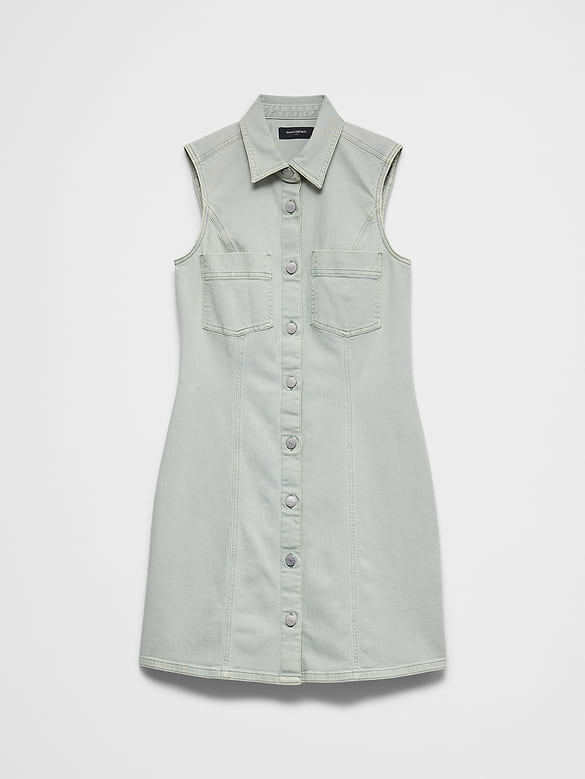 Denim Mini Shirtdress